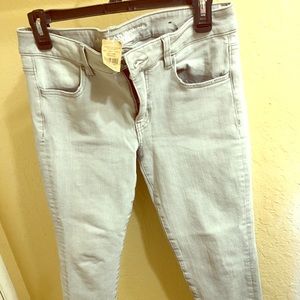 American eagle gray ankle jeans size 8 short